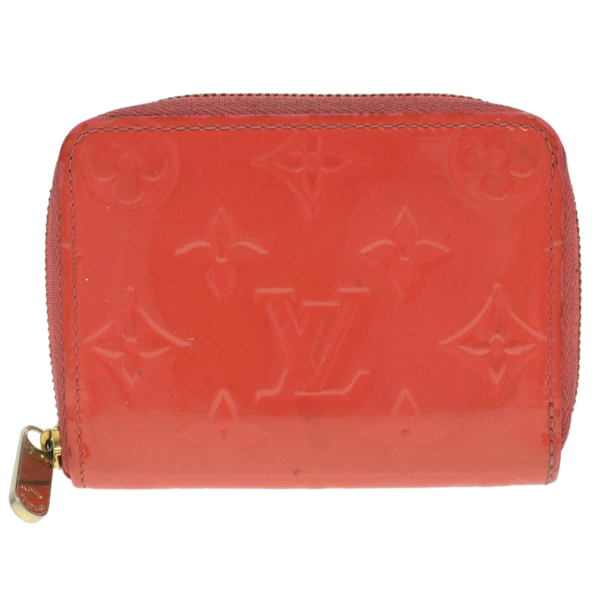 LOUIS VUITTON Monogram Vernis Zippy Coin Purse Coin Purse Pink M93054 LV 36845