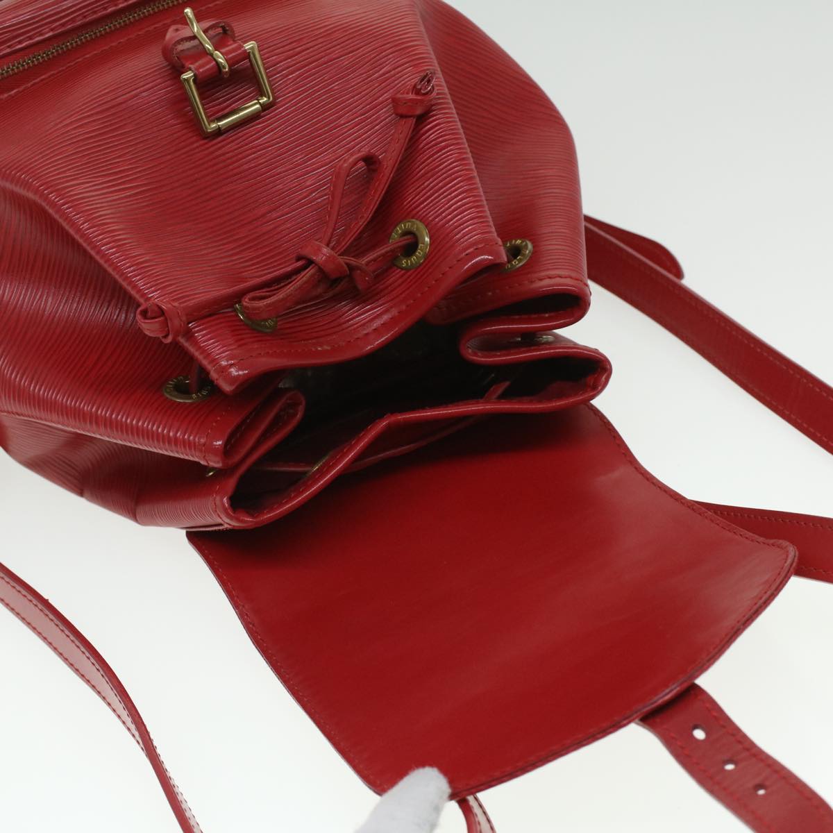 LOUIS VUITTON Epi Montsouris MM Backpack Monaco 700th Red LV Auth 36931