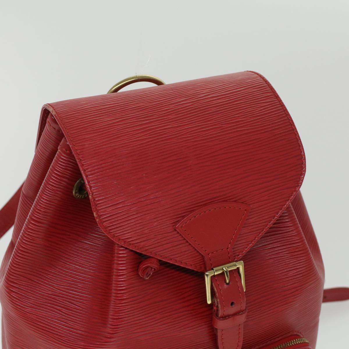 LOUIS VUITTON Epi Montsouris MM Backpack Monaco 700th Red LV Auth 36931