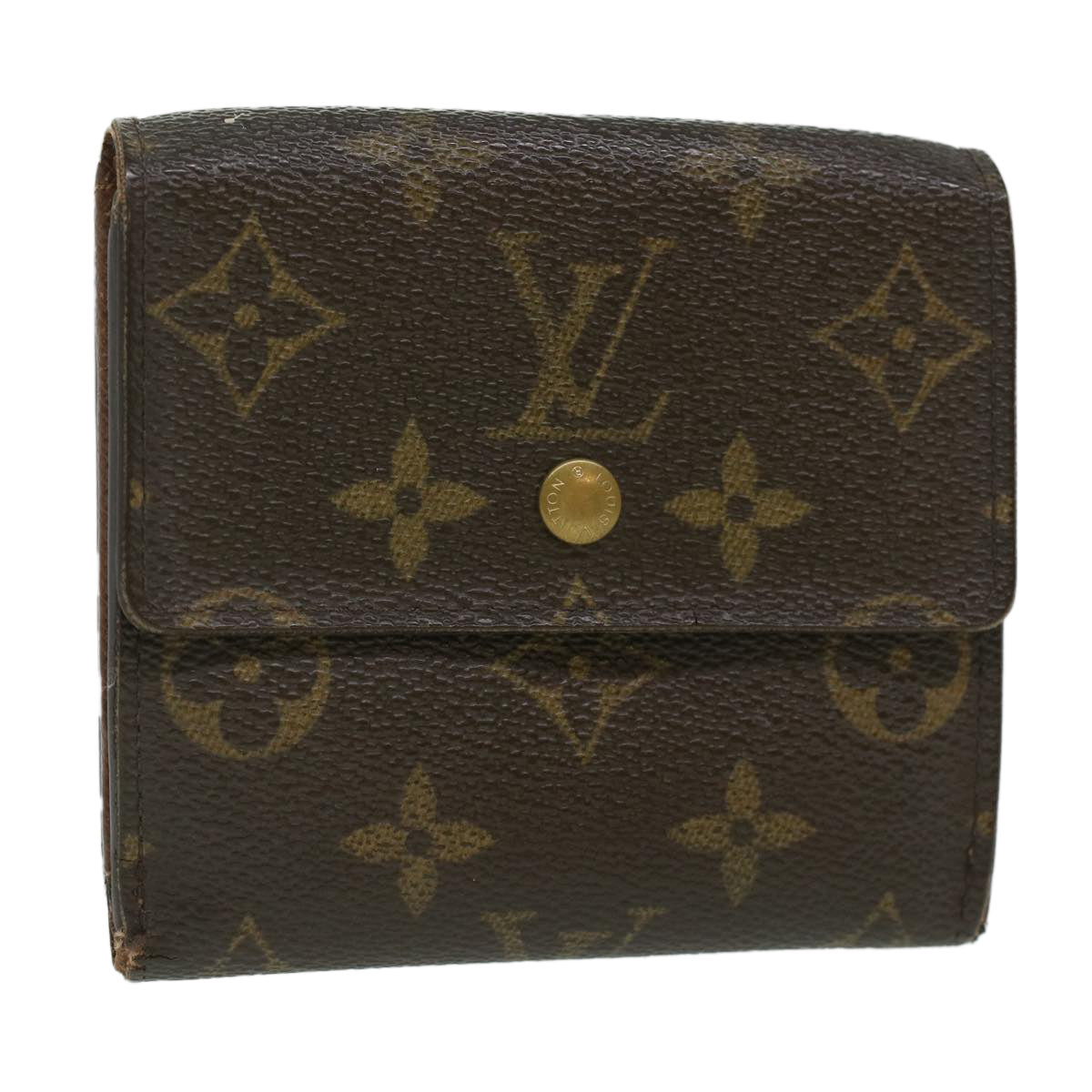 LOUIS VUITTON Monogram Portefeuille Elise Wallet M61654 LV Auth 37068