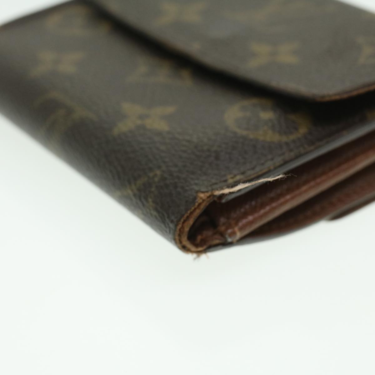 LOUIS VUITTON Monogram Portefeuille Elise Wallet M61654 LV Auth 37068