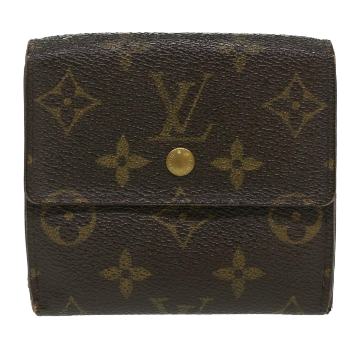 LOUIS VUITTON Monogram Portefeuille Elise Wallet M61654 LV Auth 37068