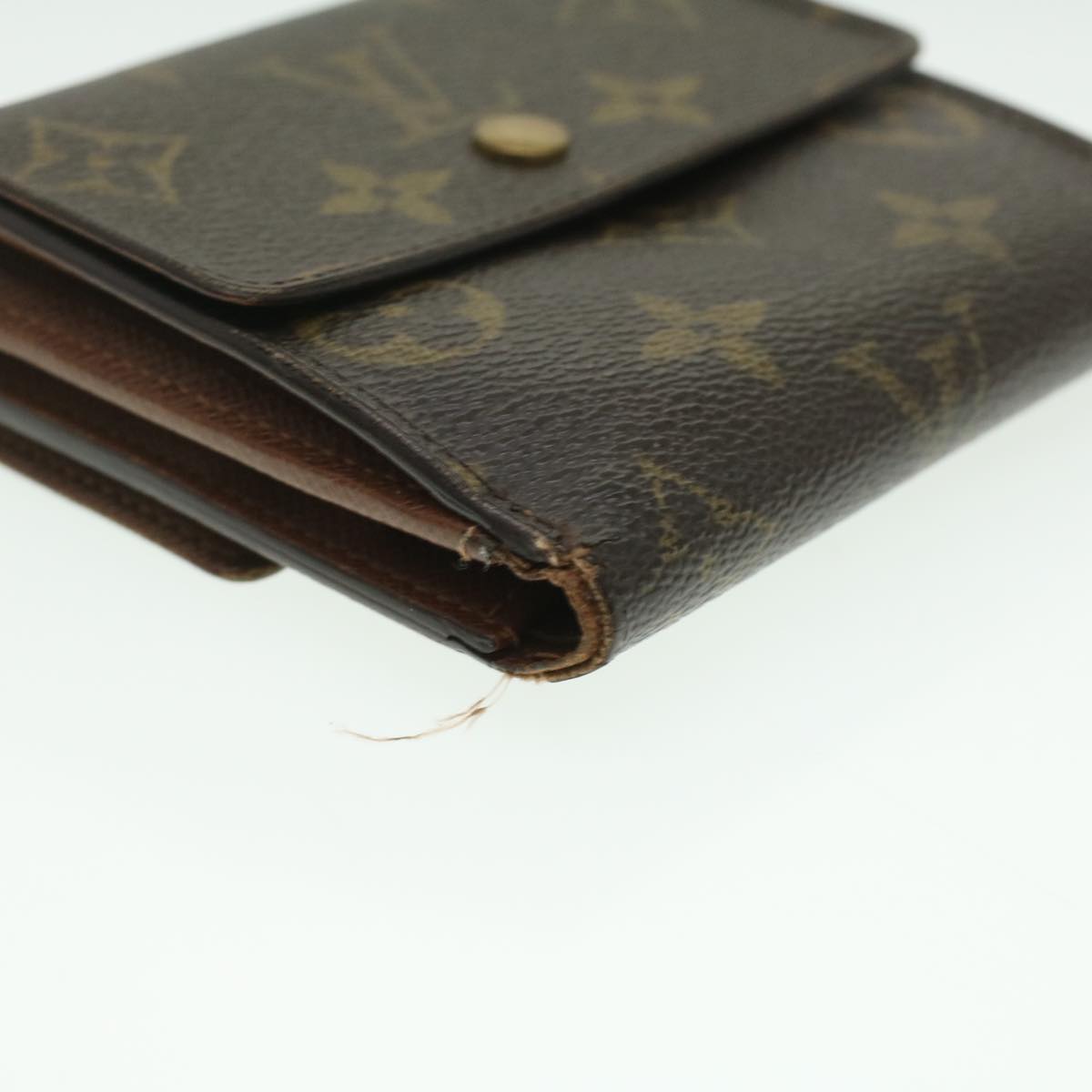 LOUIS VUITTON Monogram Portefeuille Elise Wallet M61654 LV Auth 37068