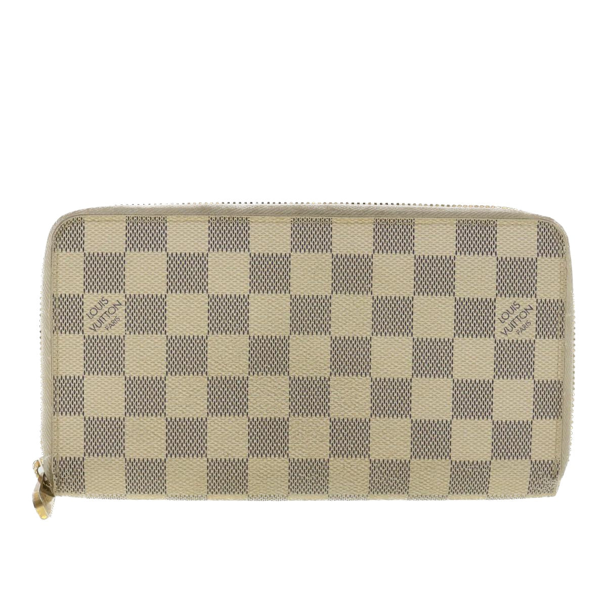 LOUIS VUITTON Damier Azur Zippy Organizer Long Wallet N60012 LV Auth 37631