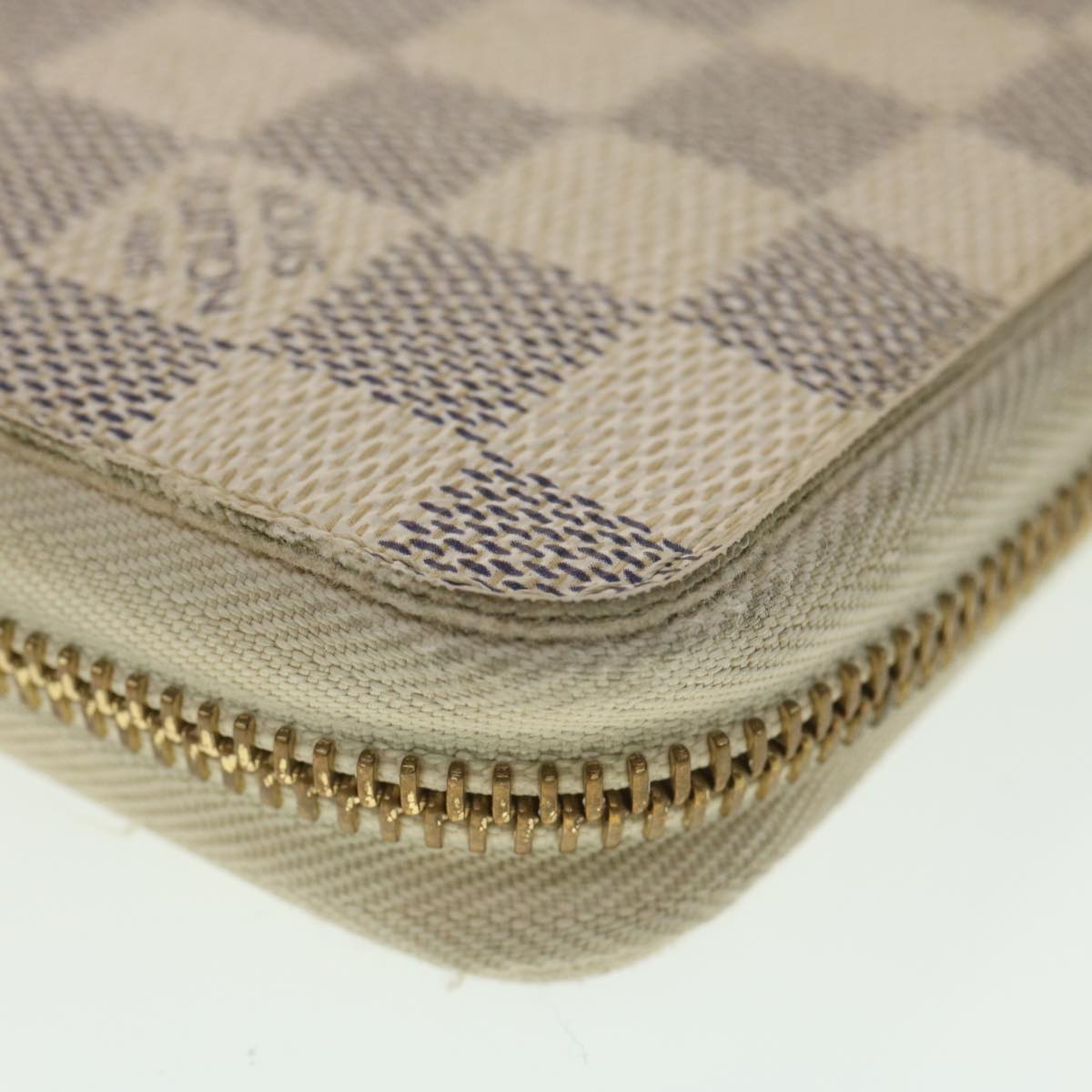 LOUIS VUITTON Damier Azur Zippy Organizer Long Wallet N60012 LV Auth 37631