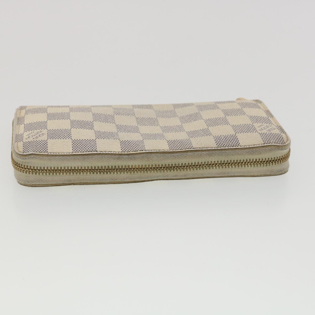 LOUIS VUITTON Damier Azur Zippy Wallet Long Wallet N60019 LV Auth 37850