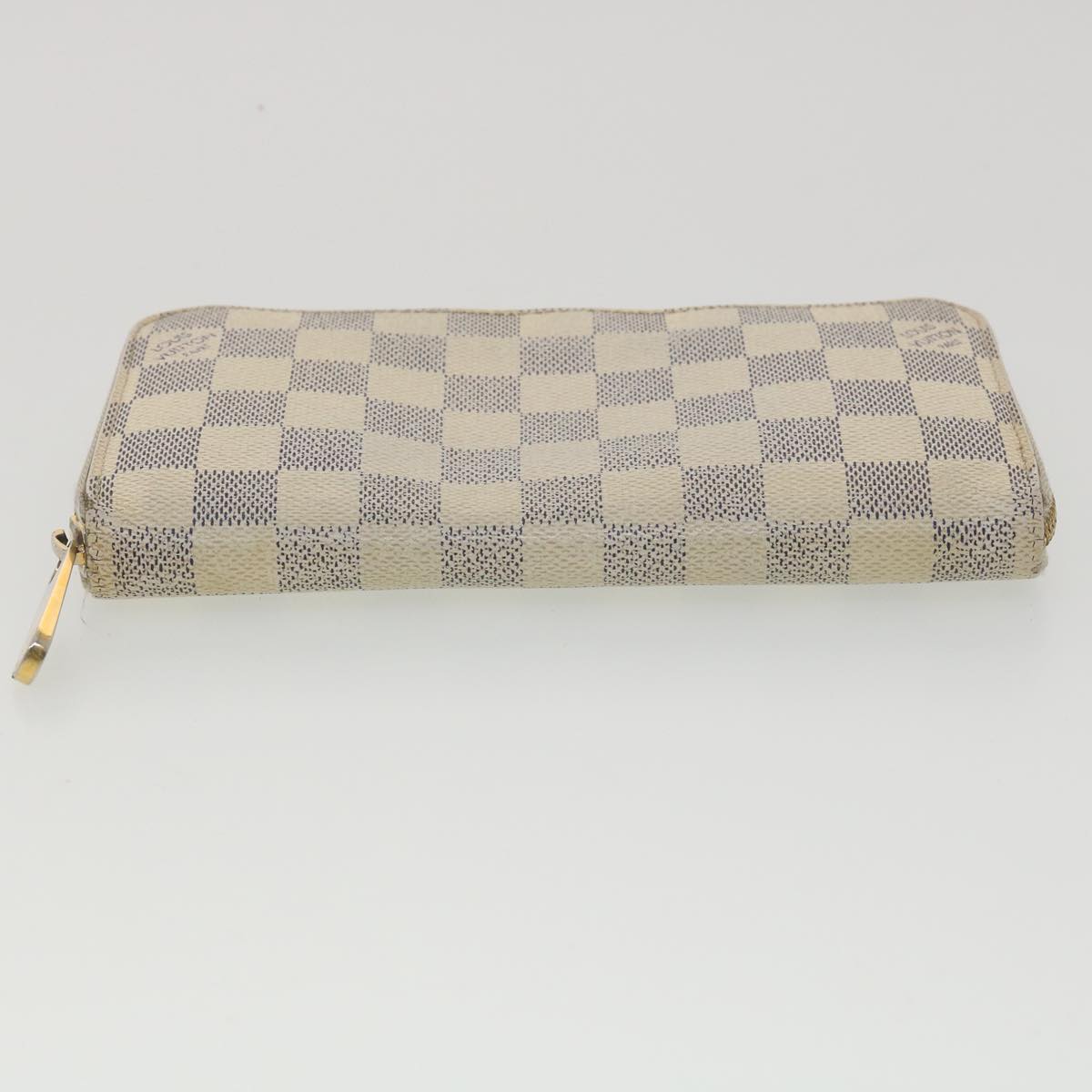 LOUIS VUITTON Damier Azur Zippy Wallet Long Wallet N60019 LV Auth 37850