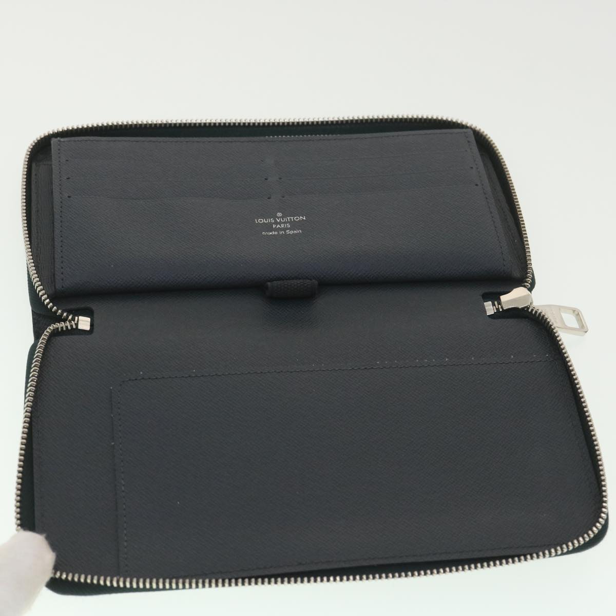 LOUIS VUITTON Epi Zippy Organizer Long Wallet Black M63852 LV Auth 38007