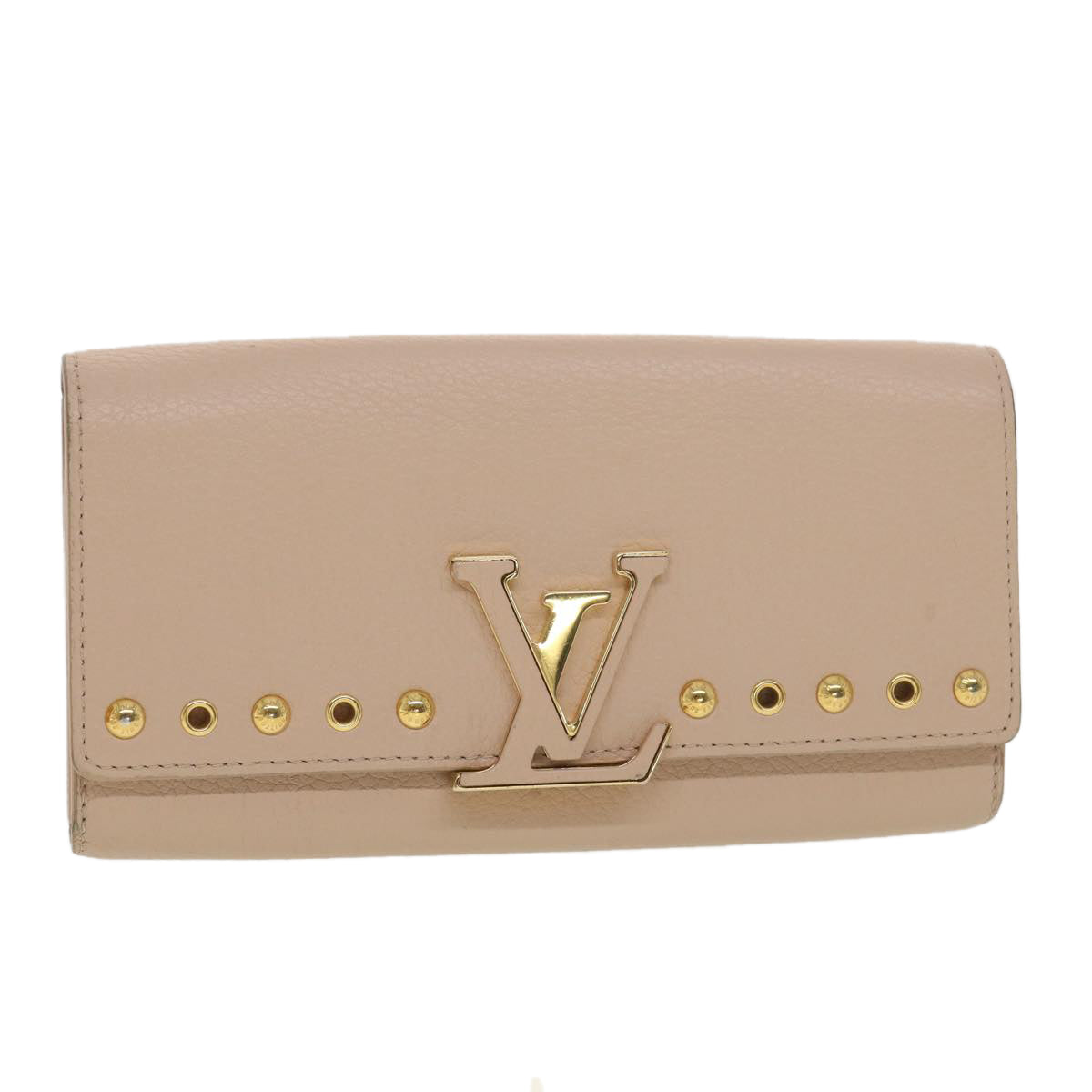 LOUIS VUITTON Portefeuille Capsine Wallet Taurillon Leather Pink M62763 38008