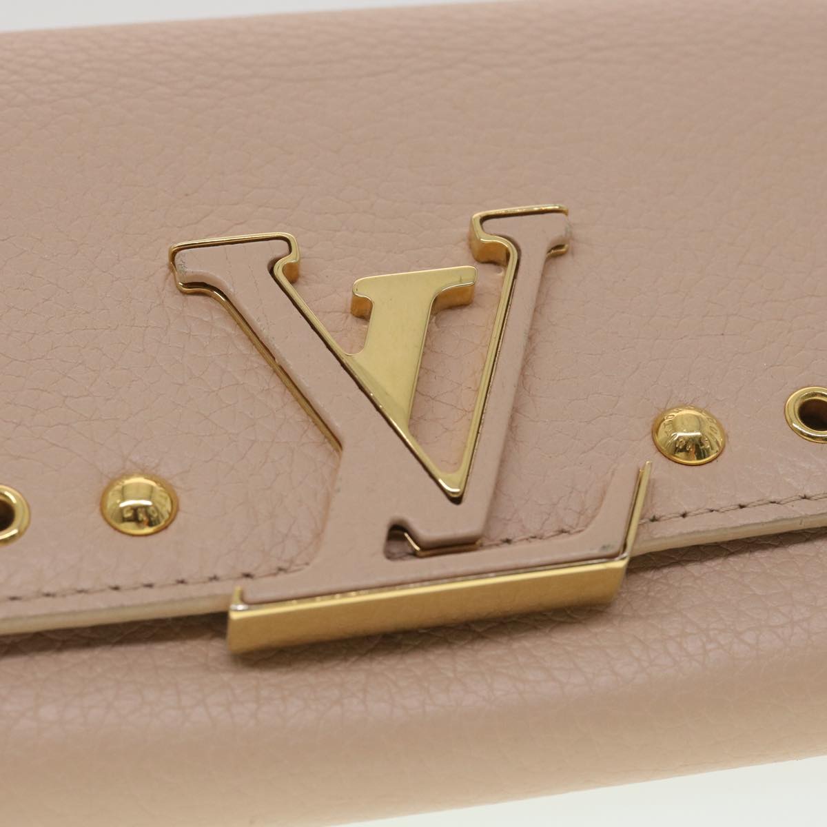 LOUIS VUITTON Portefeuille Capsine Wallet Taurillon Leather Pink M62763 38008