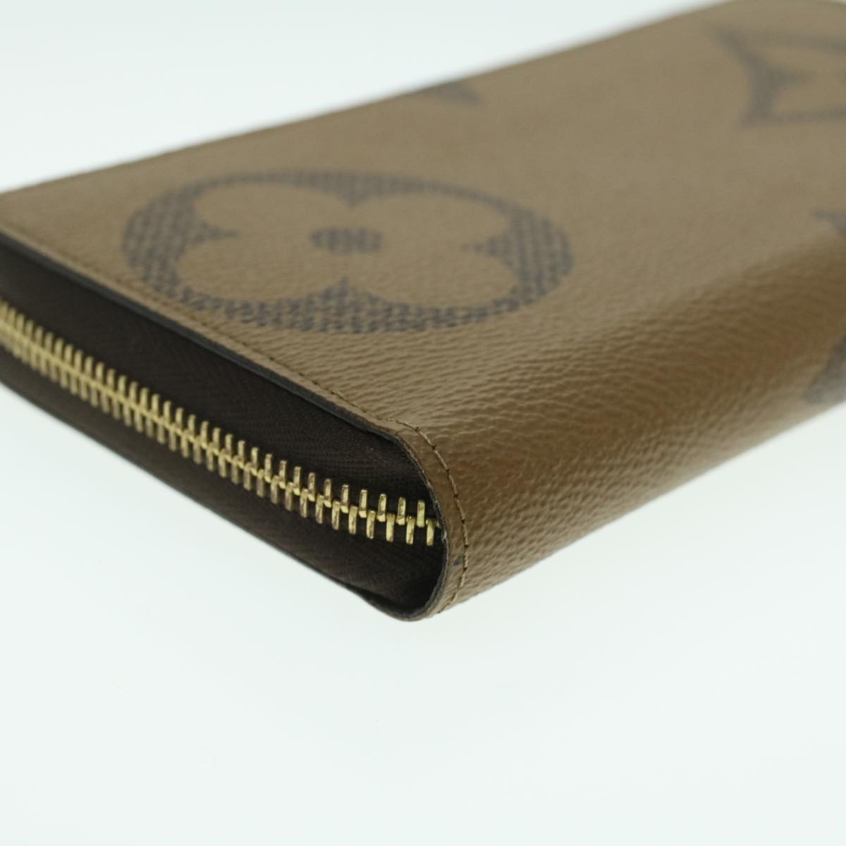 LOUIS VUITTON Monogram Giant Reverse Zippy Long Wallet M69353 LV Auth 38075A