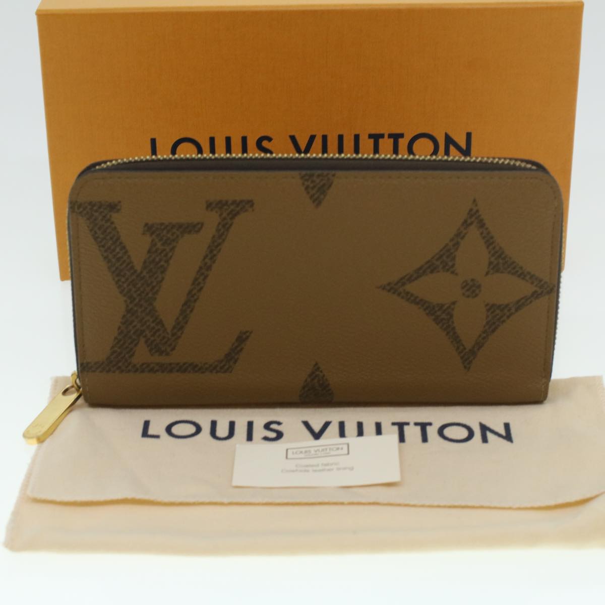 LOUIS VUITTON Monogram Giant Reverse Zippy Long Wallet M69353 LV Auth 38075A