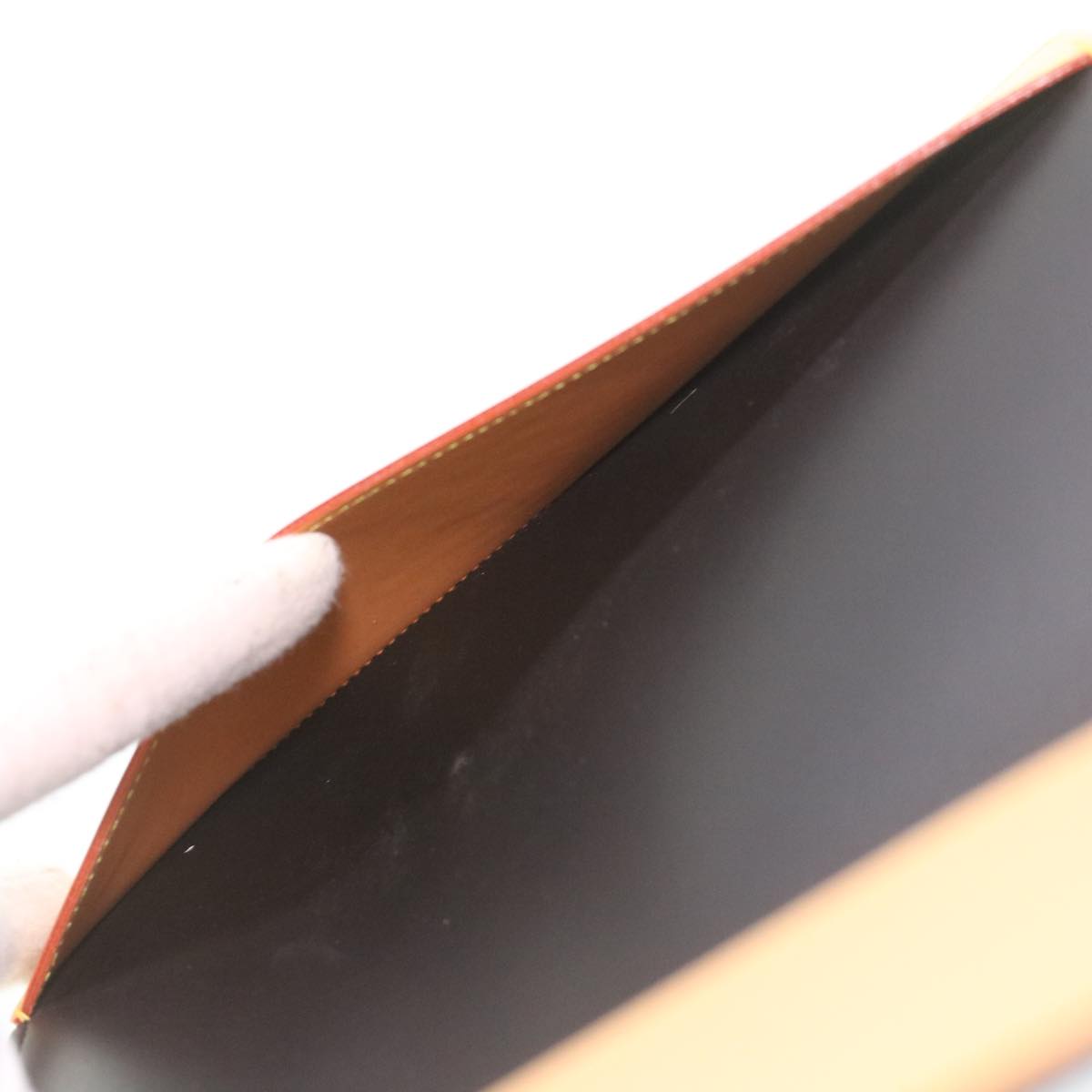 LOUIS VUITTON Stripe NIGO Quverture Carnet Cover Brown Black GI0720 Auth 38082SM