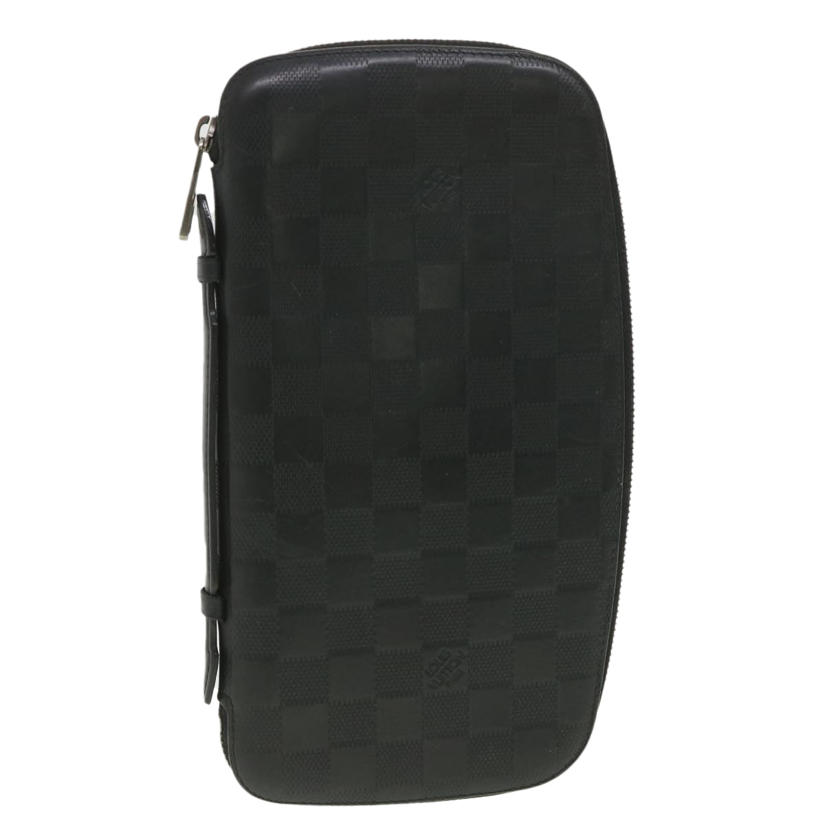 LOUIS VUITTON Damier Infini Atoll Travel Case Onyx N41380 LV Auth 38197