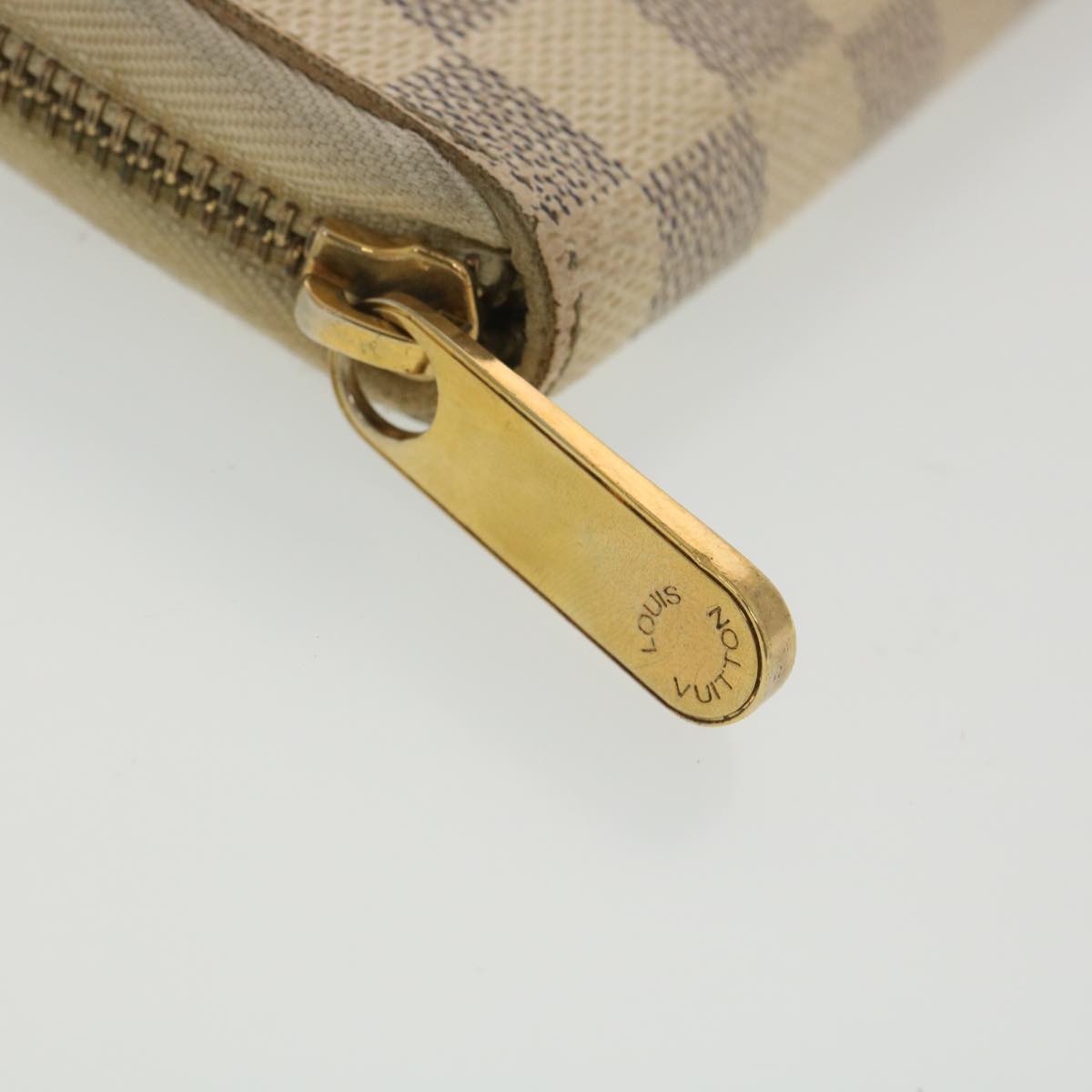 LOUIS VUITTON Damier Azur Zippy Organizer Long Wallet N60012 LV Auth 38241