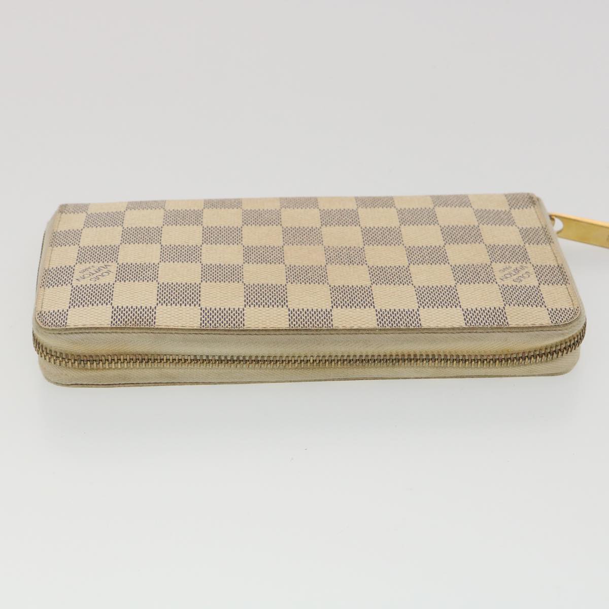 LOUIS VUITTON Damier Azur Zippy Organizer Long Wallet N60012 LV Auth 38241