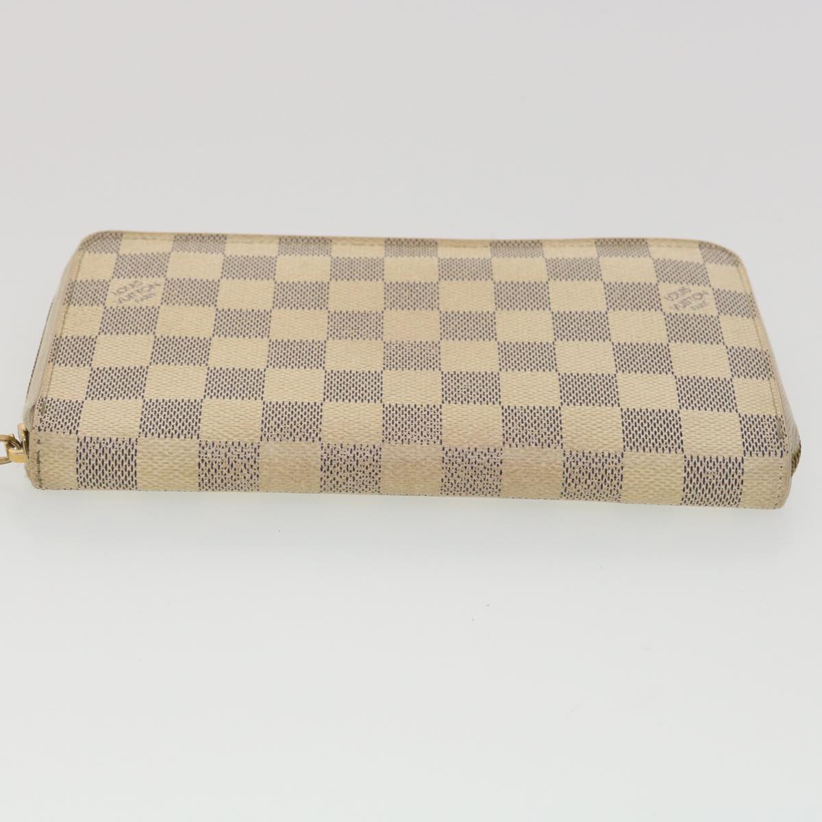 LOUIS VUITTON Damier Azur Zippy Organizer Long Wallet N60012 LV Auth 38241