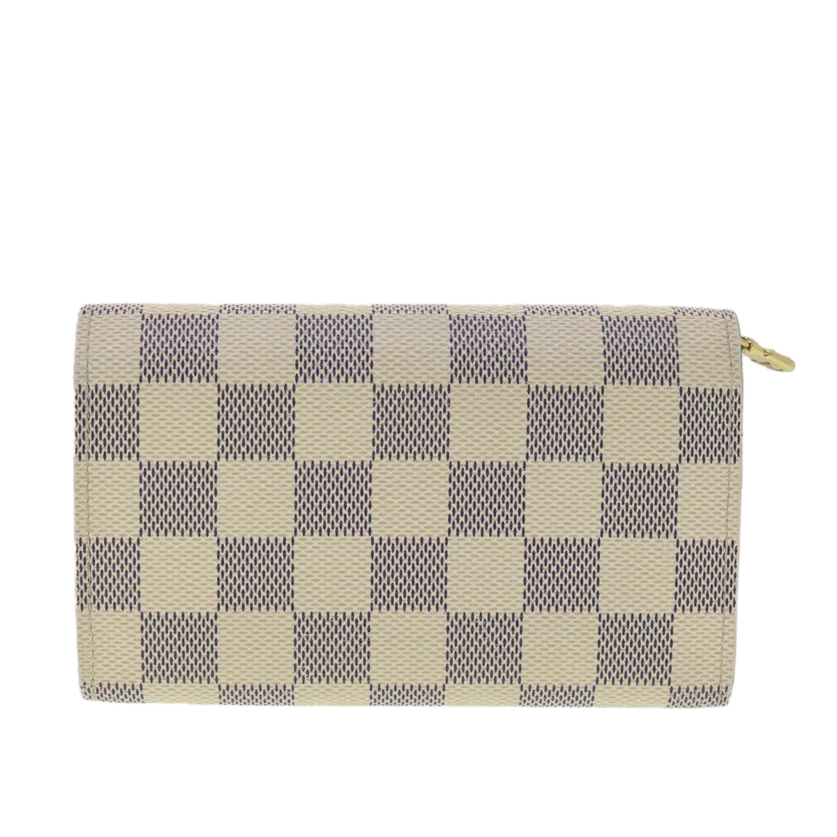 LOUIS VUITTON Damier Azur Porte Monnaie Billets Tresol Wallet N61744 Auth 38421