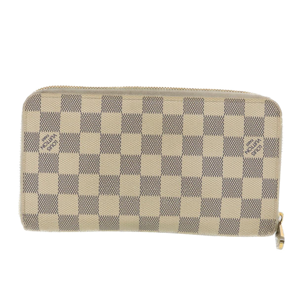 LOUIS VUITTON Damier Azur Zippy Organizer Long Wallet N60012 LV Auth 38529