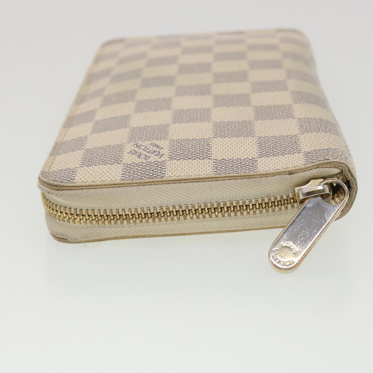 LOUIS VUITTON Damier Azur Zippy Organizer Long Wallet N60012 LV Auth 38529