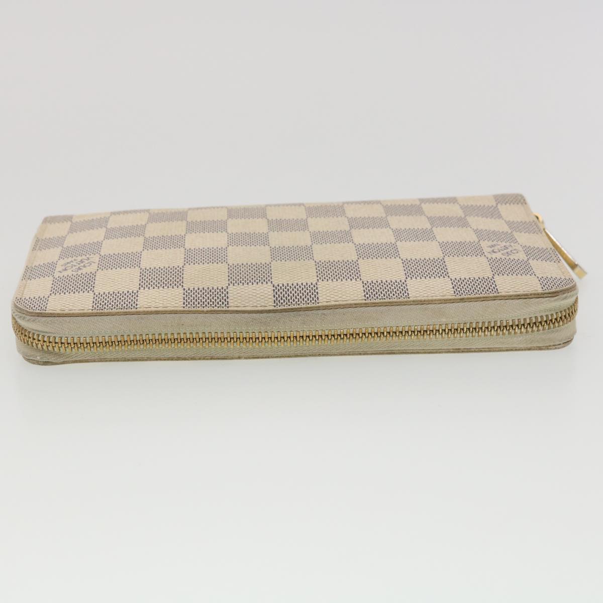 LOUIS VUITTON Damier Azur Zippy Organizer Long Wallet N60012 LV Auth 38529