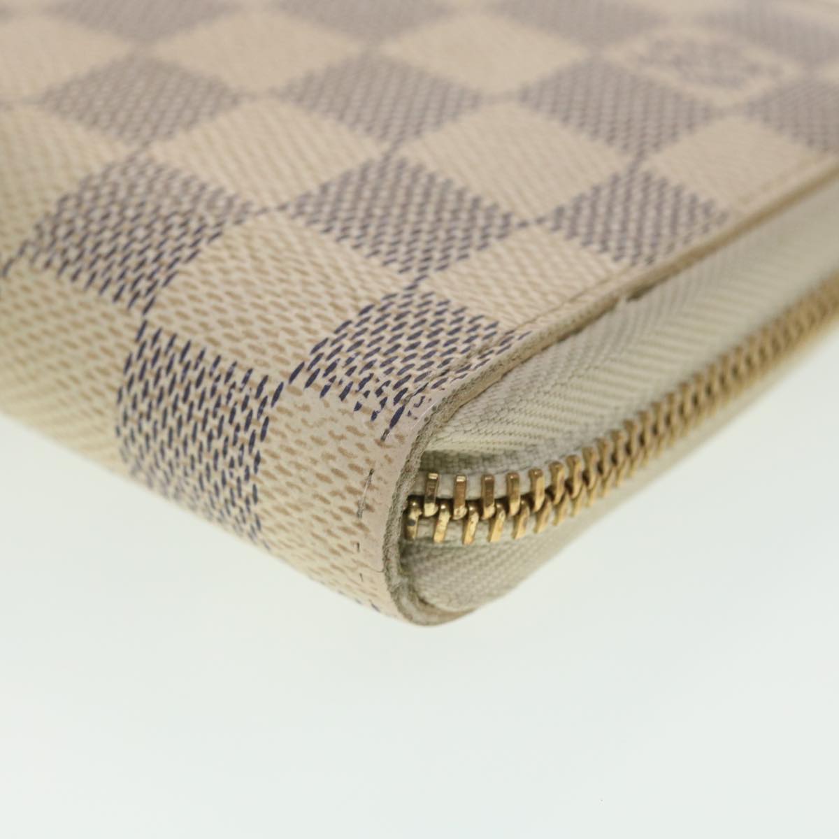 LOUIS VUITTON Damier Azur Zippy Organizer Long Wallet N60012 LV Auth 38529