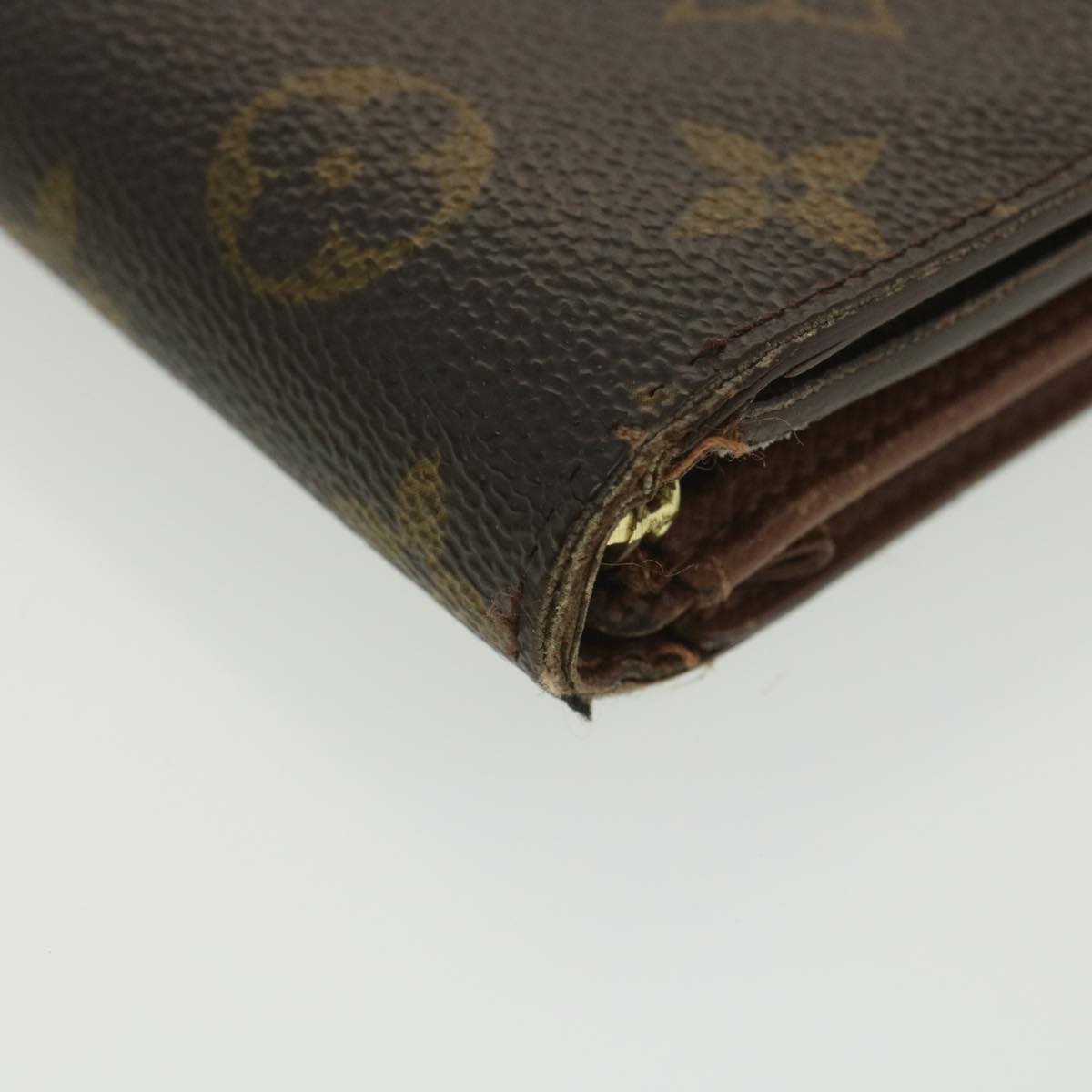 LOUIS VUITTON Monogram Porte Monnaie Billets Tresor Wallet M61730 LV Auth 38645