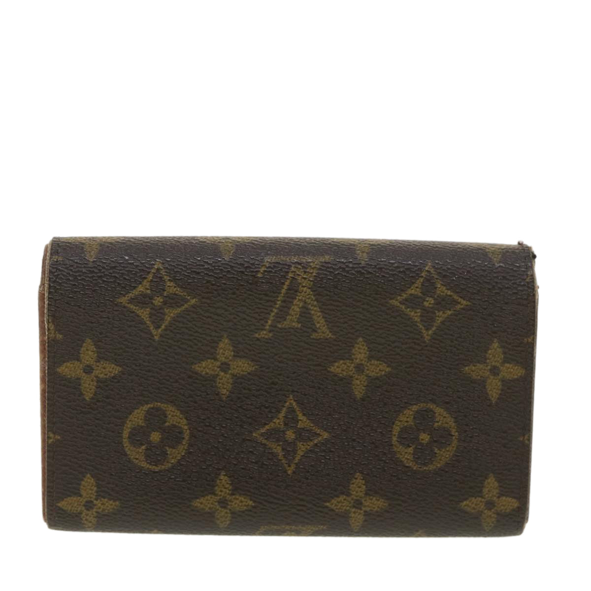 LOUIS VUITTON Monogram Porte Monnaie Billets Tresor Wallet M61730 LV Auth 38645