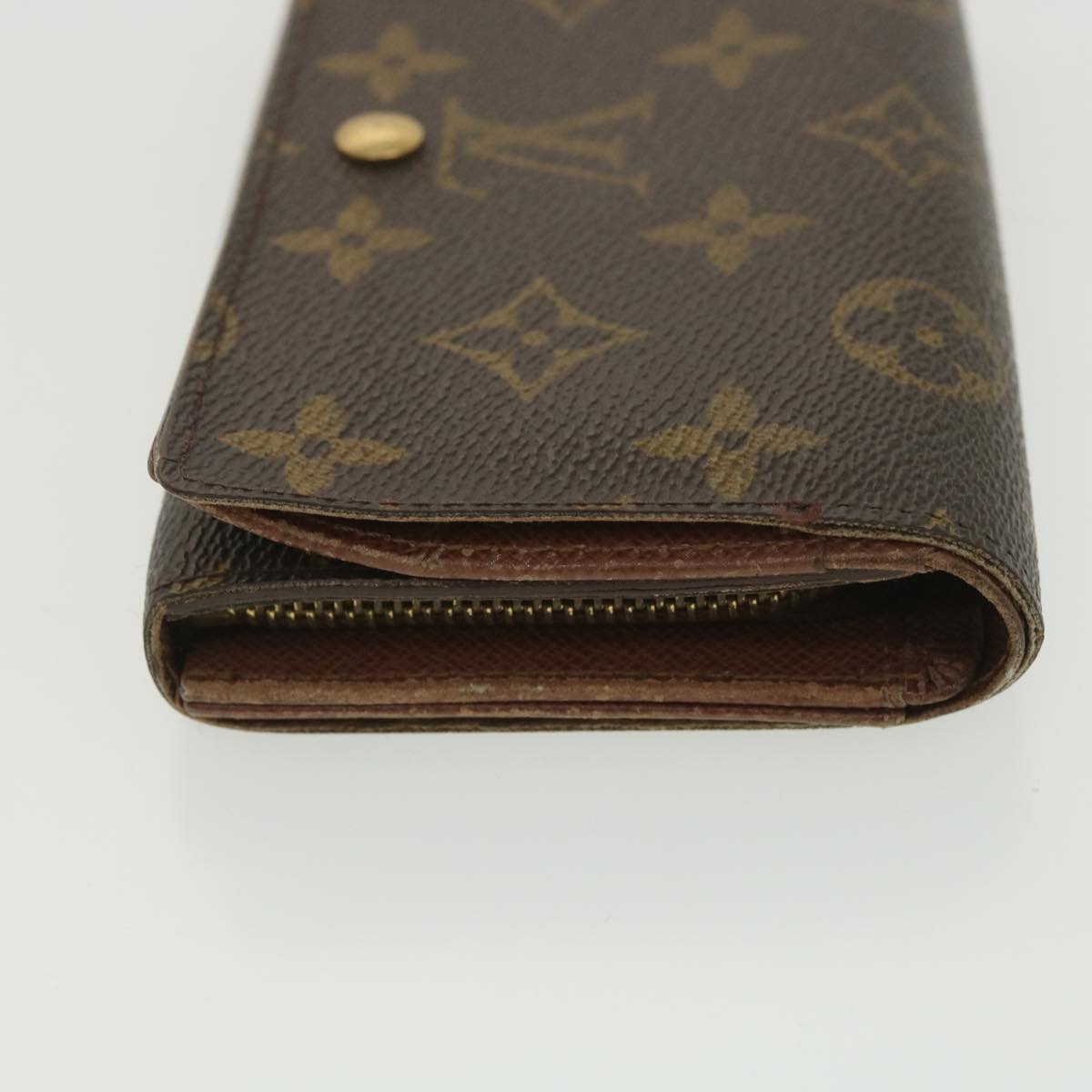 LOUIS VUITTON Monogram Porte Monnaie Billets Tresor Wallet M61730 LV Auth 38645