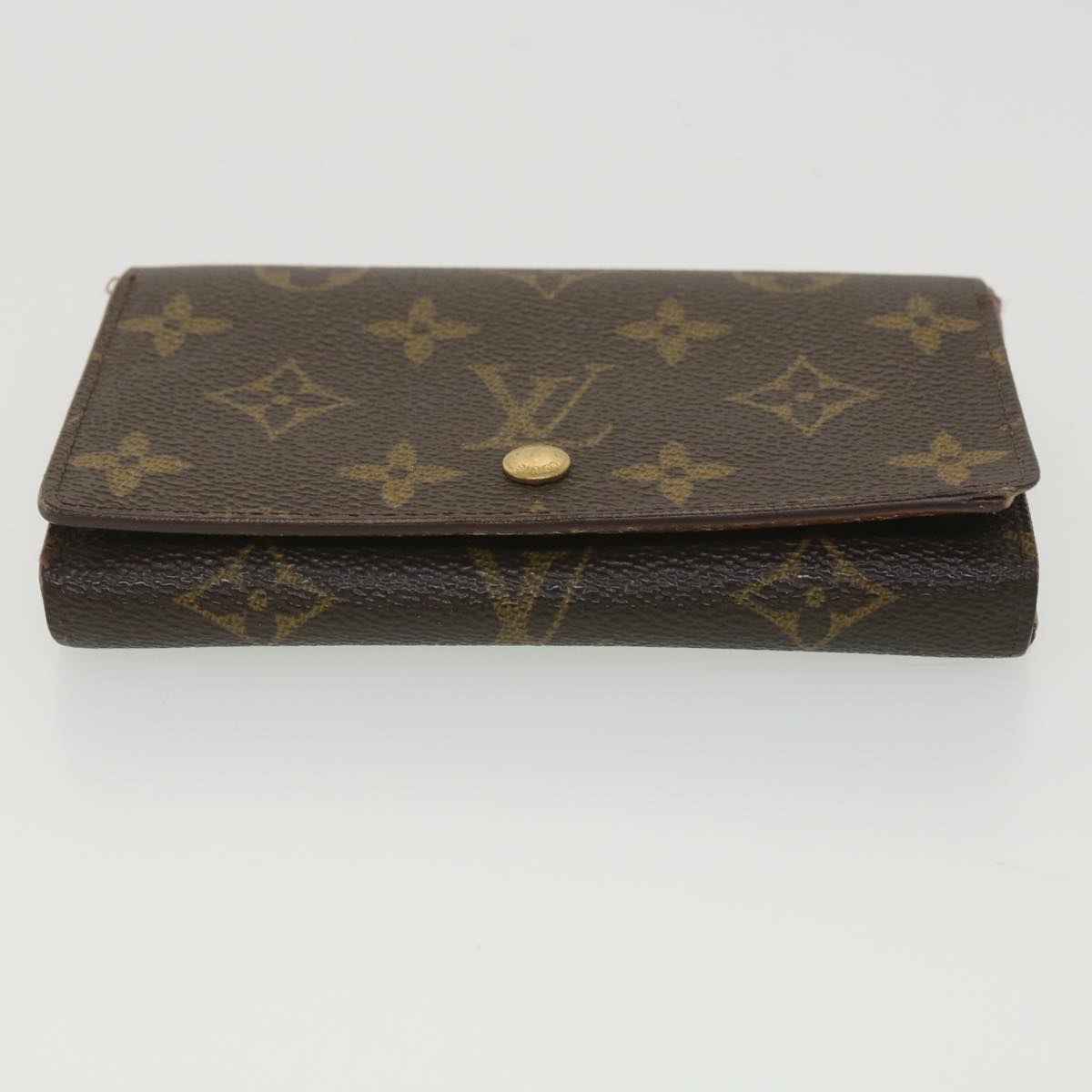 LOUIS VUITTON Monogram Porte Monnaie Billets Tresor Wallet M61730 LV Auth 38645