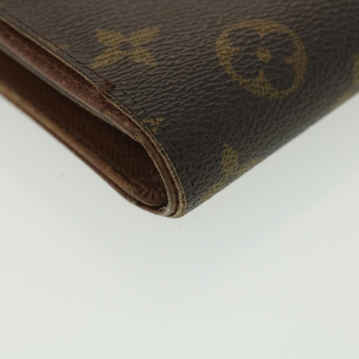 LOUIS VUITTON Monogram Porte Monnaie Billets Tresor Wallet M61730 LV Auth 38645