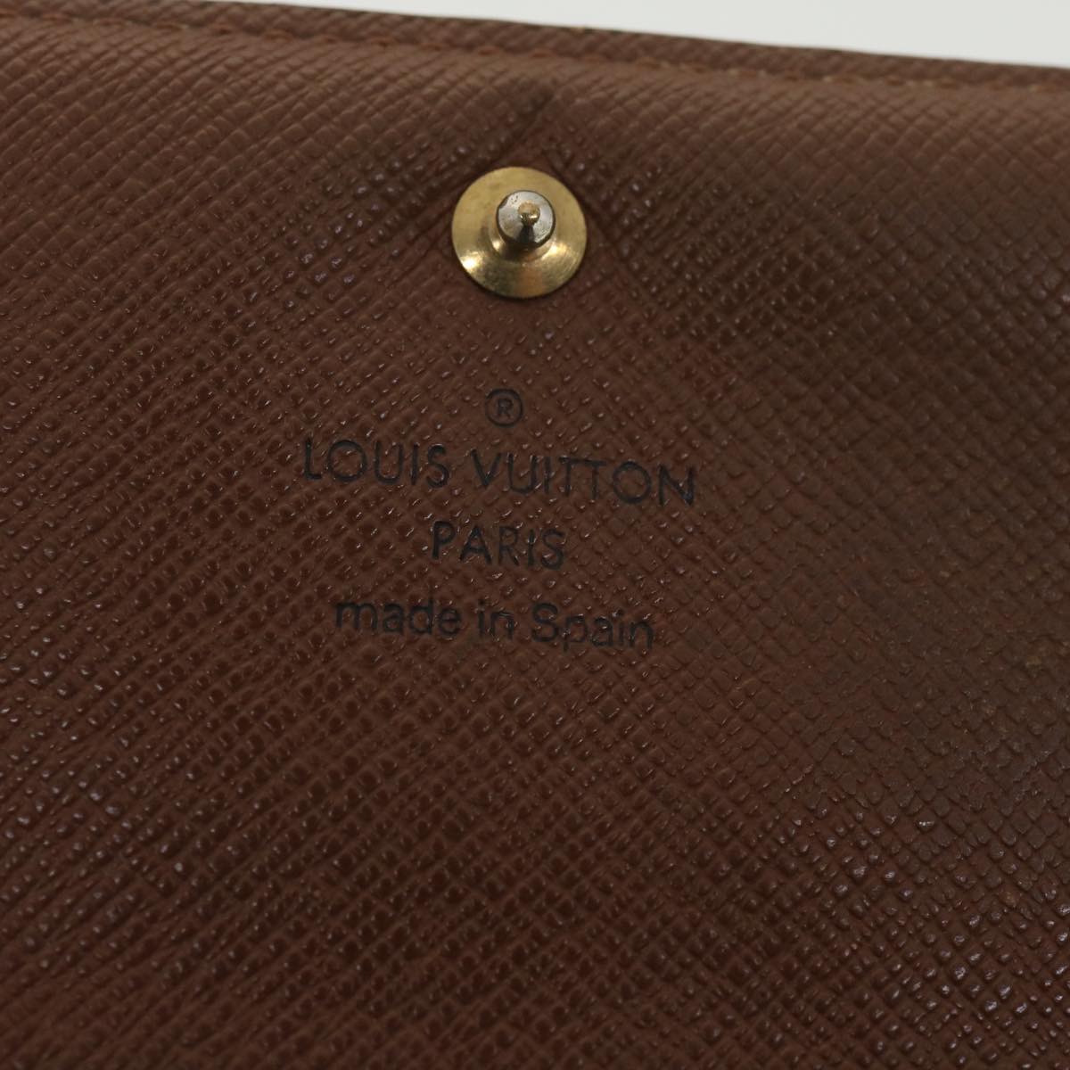 LOUIS VUITTON Monogram Porte Monnaie Billets Tresor Wallet M61730 LV Auth 38663