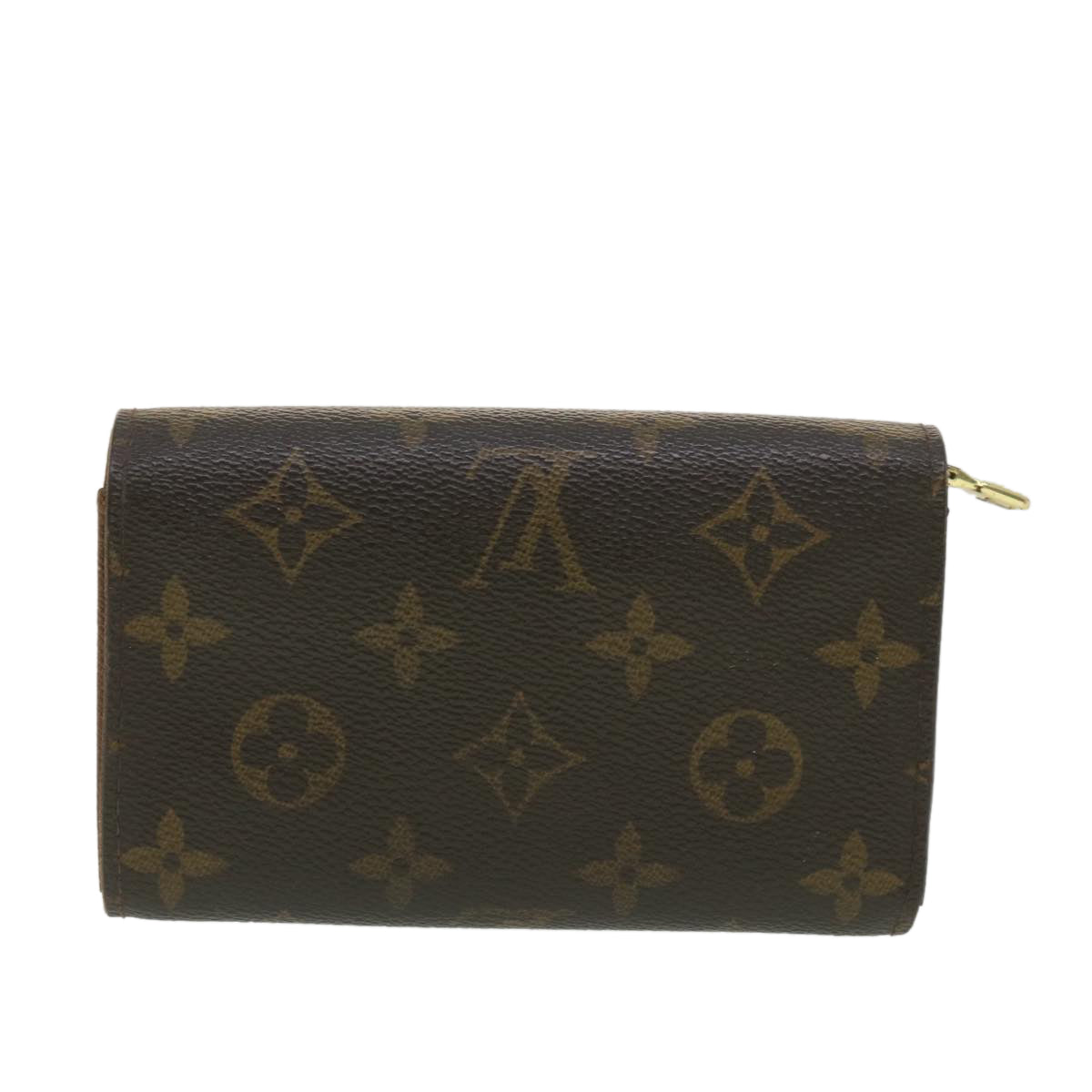 LOUIS VUITTON Monogram Porte Monnaie Billets Tresor Wallet M61730 LV Auth 38663