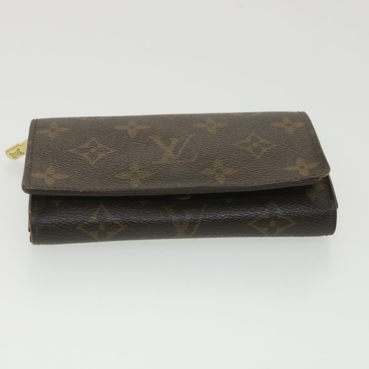 LOUIS VUITTON Monogram Porte Monnaie Billets Tresor Wallet M61730 LV Auth 38663