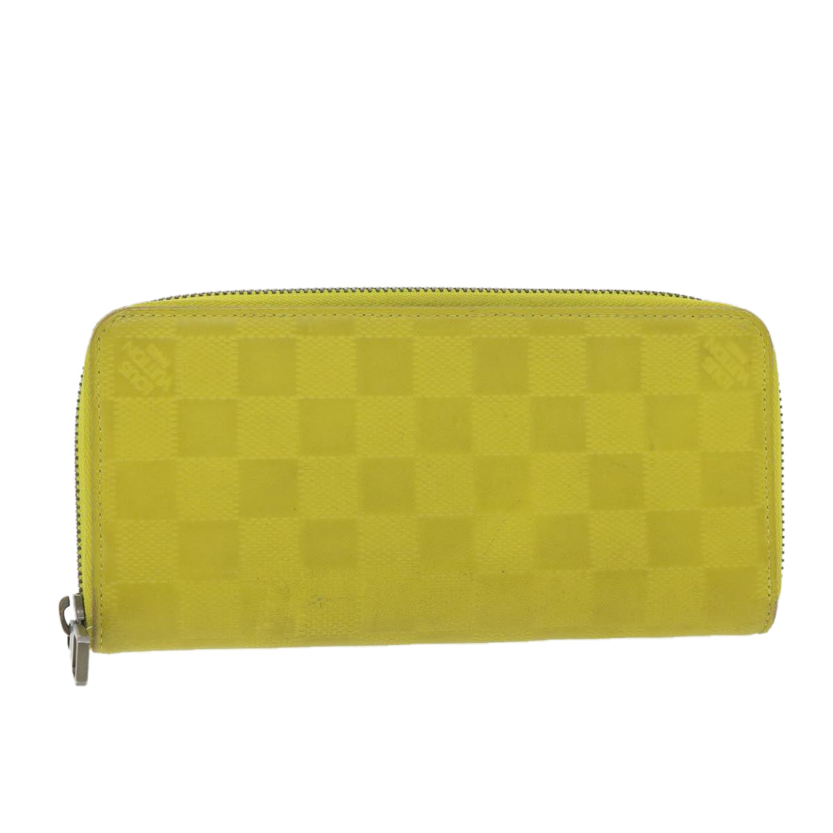 LOUIS VUITTON Damier Infini Zippy Wallet Vertical Wallet Yellow N62236 LV 38679