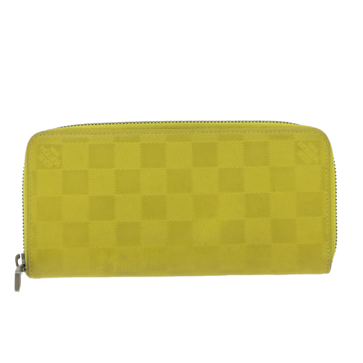 LOUIS VUITTON Damier Infini Zippy Wallet Vertical Wallet Yellow N62236 LV 38679