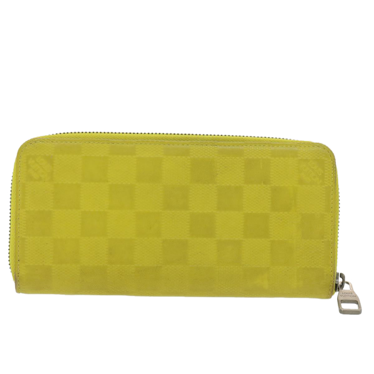 LOUIS VUITTON Damier Infini Zippy Wallet Vertical Wallet Yellow N62236 LV 38679