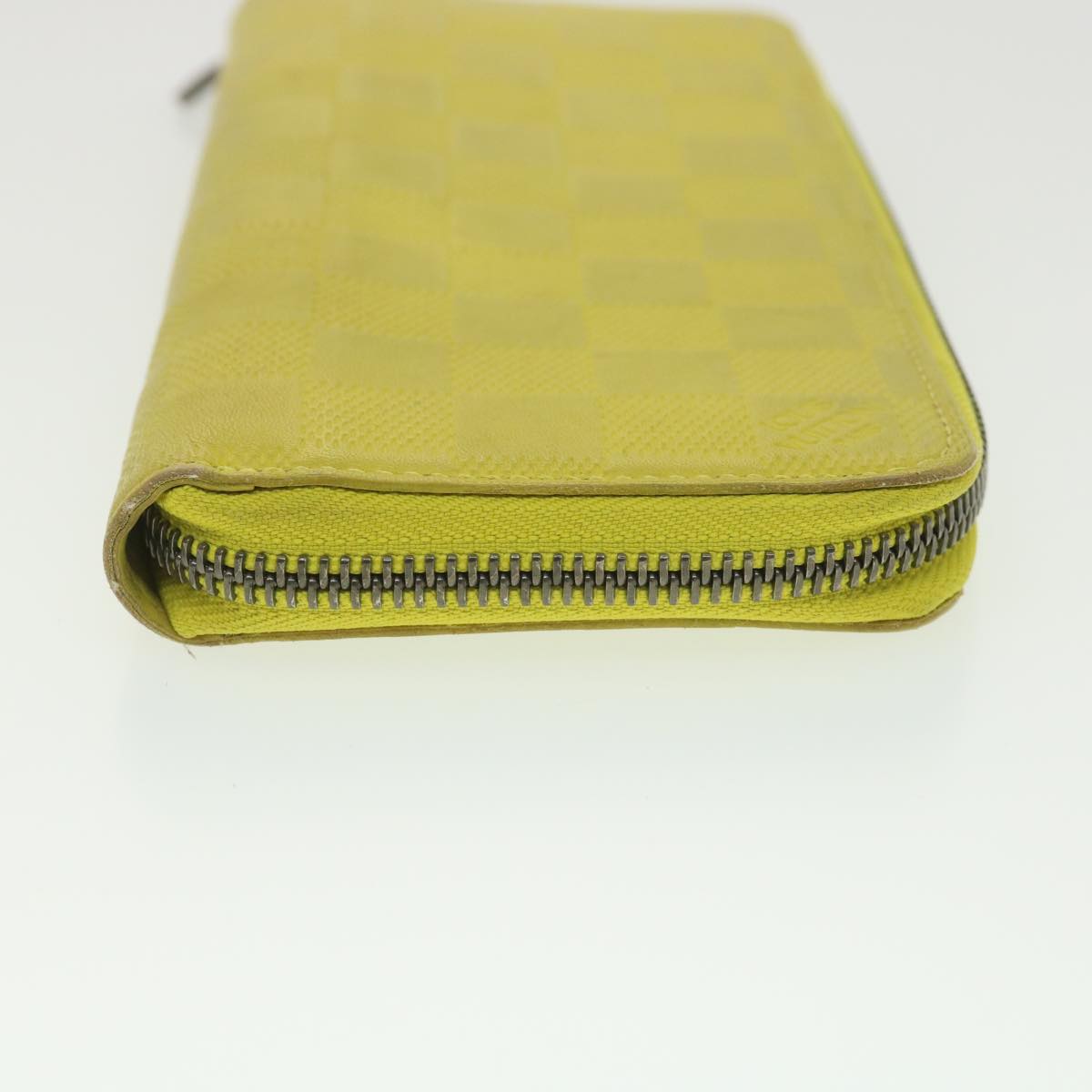 LOUIS VUITTON Damier Infini Zippy Wallet Vertical Wallet Yellow N62236 LV 38679