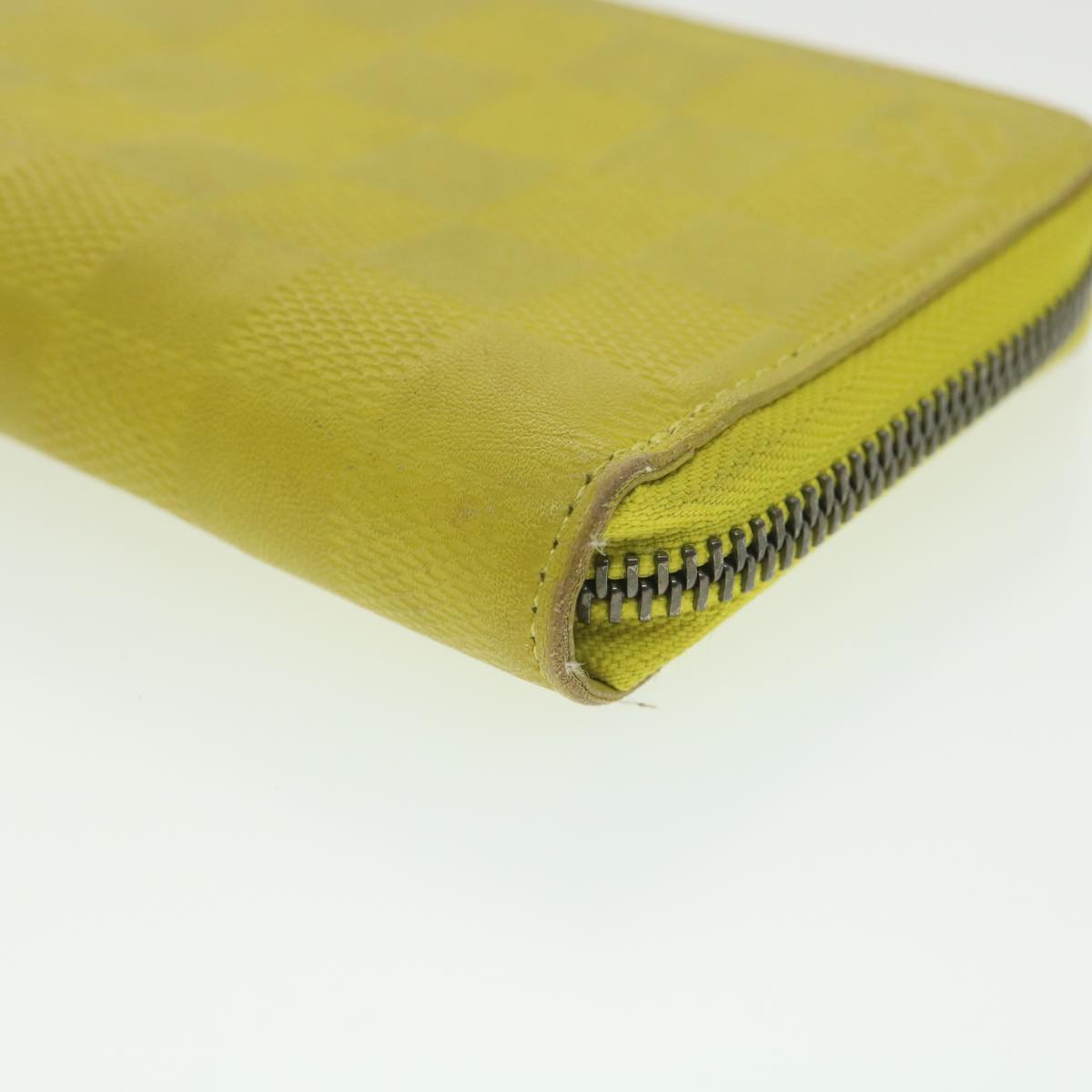 LOUIS VUITTON Damier Infini Zippy Wallet Vertical Wallet Yellow N62236 LV 38679