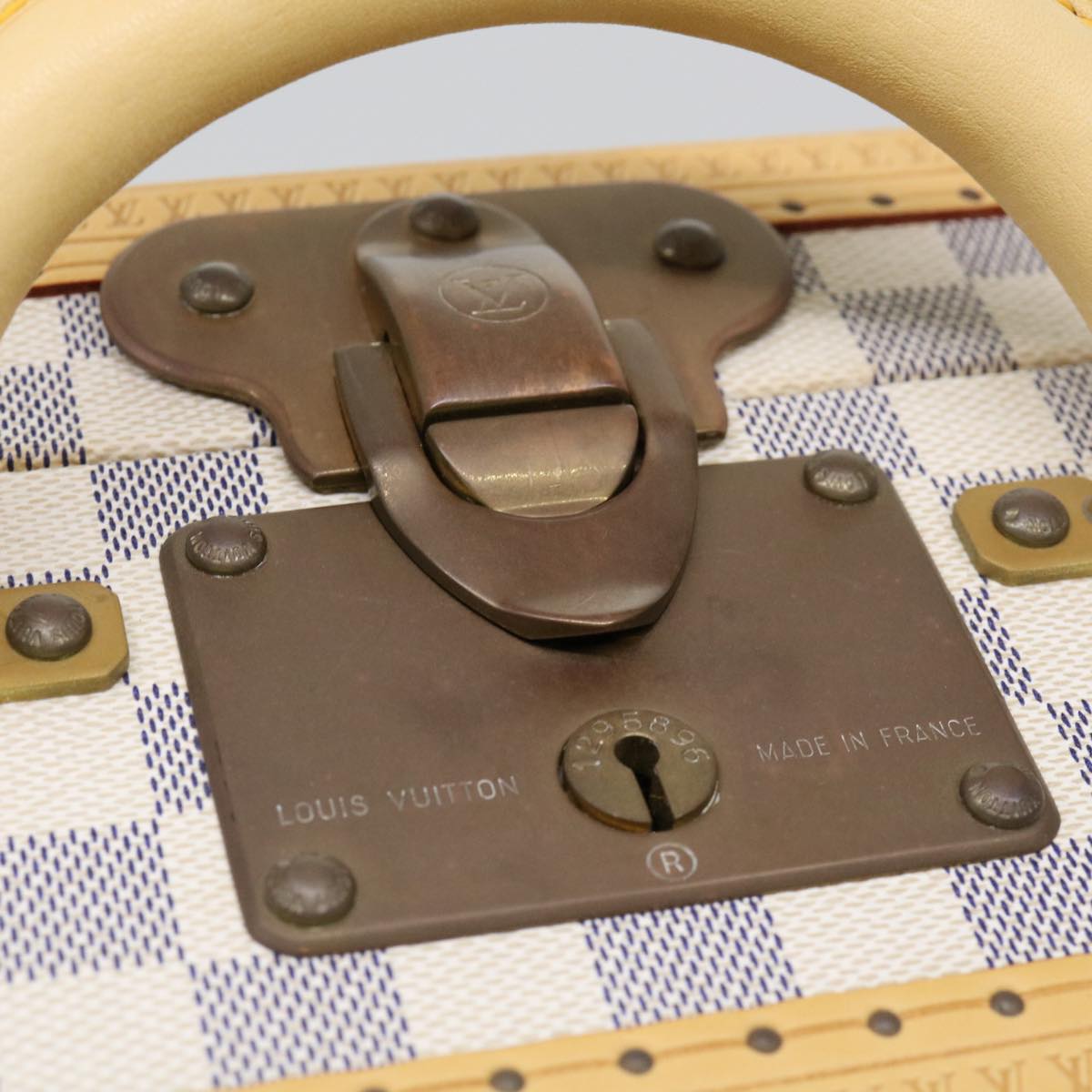 LOUIS VUITTON Damier Azur Cotteville 45 Trunk SPO LV Auth 38808SM