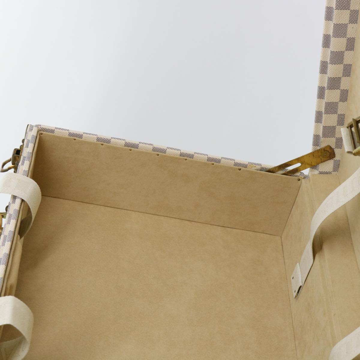 LOUIS VUITTON Damier Azur Cotteville 45 Trunk SPO LV Auth 38808SM