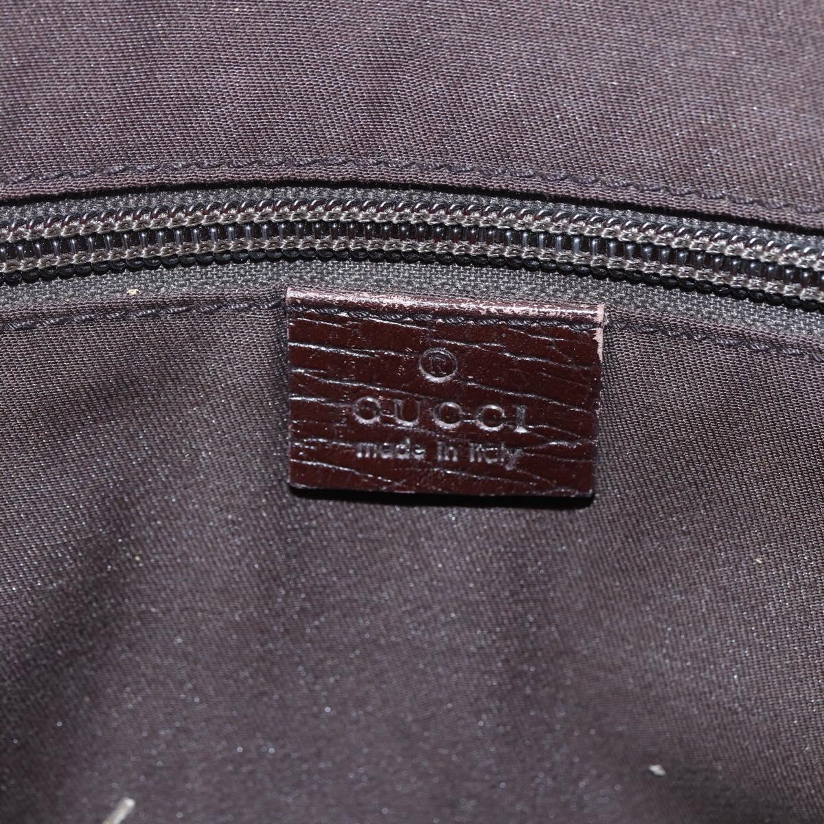 GUCCI GG Supreme Hand Bag PVC Leather Beige 141976 Auth 38817