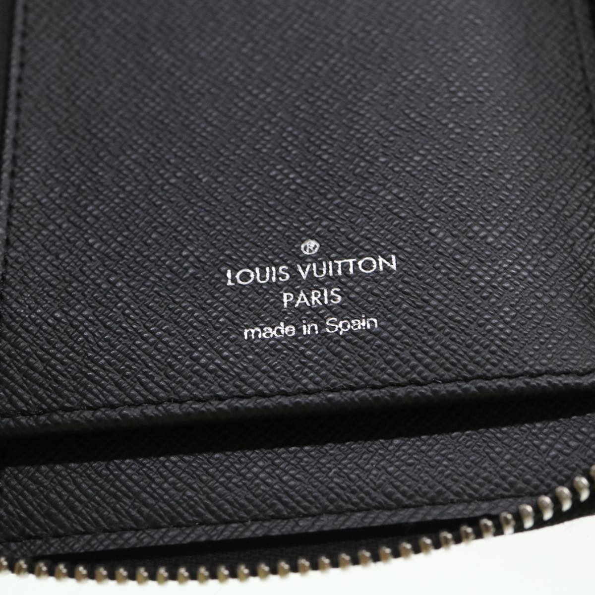 LOUIS VUITTON Damier Graphite Zippy Wallet Vertical Wallet N61253 LV Auth 38889