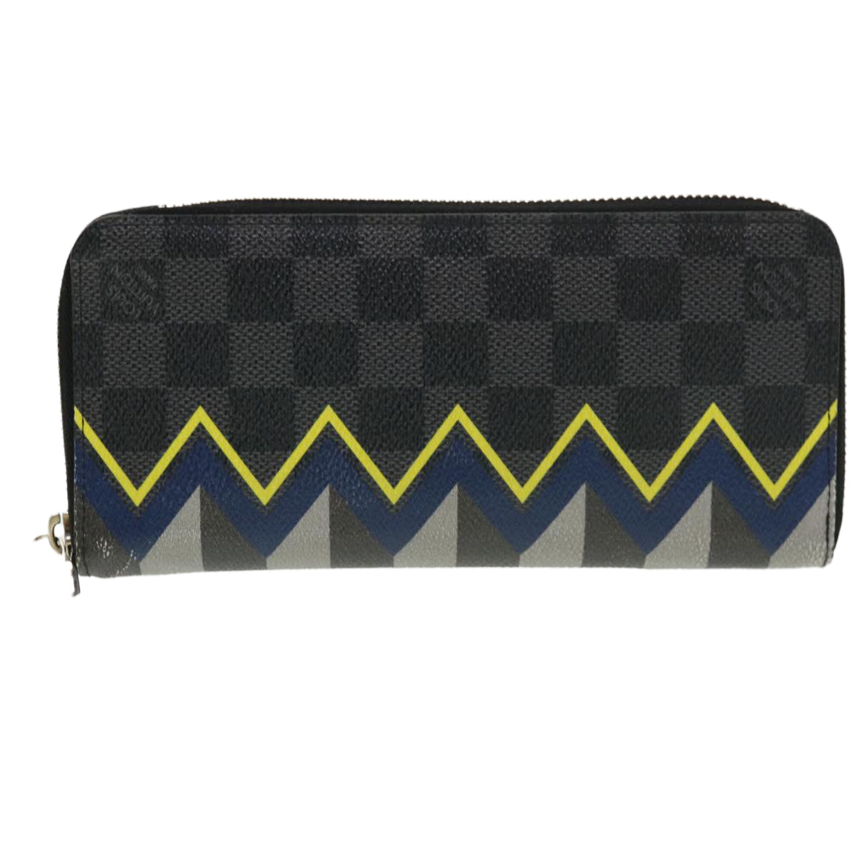 LOUIS VUITTON Damier Graphite Zippy Wallet Vertical Wallet N61253 LV Auth 38889