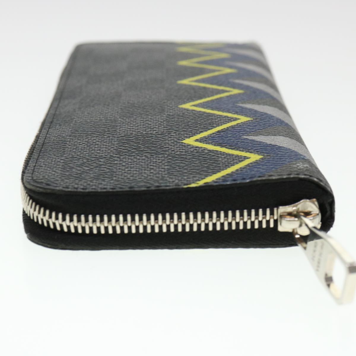 LOUIS VUITTON Damier Graphite Zippy Wallet Vertical Wallet N61253 LV Auth 38889