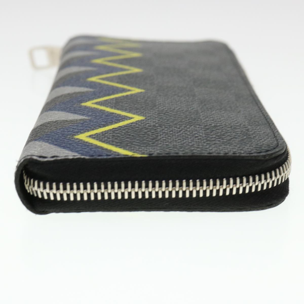 LOUIS VUITTON Damier Graphite Zippy Wallet Vertical Wallet N61253 LV Auth 38889