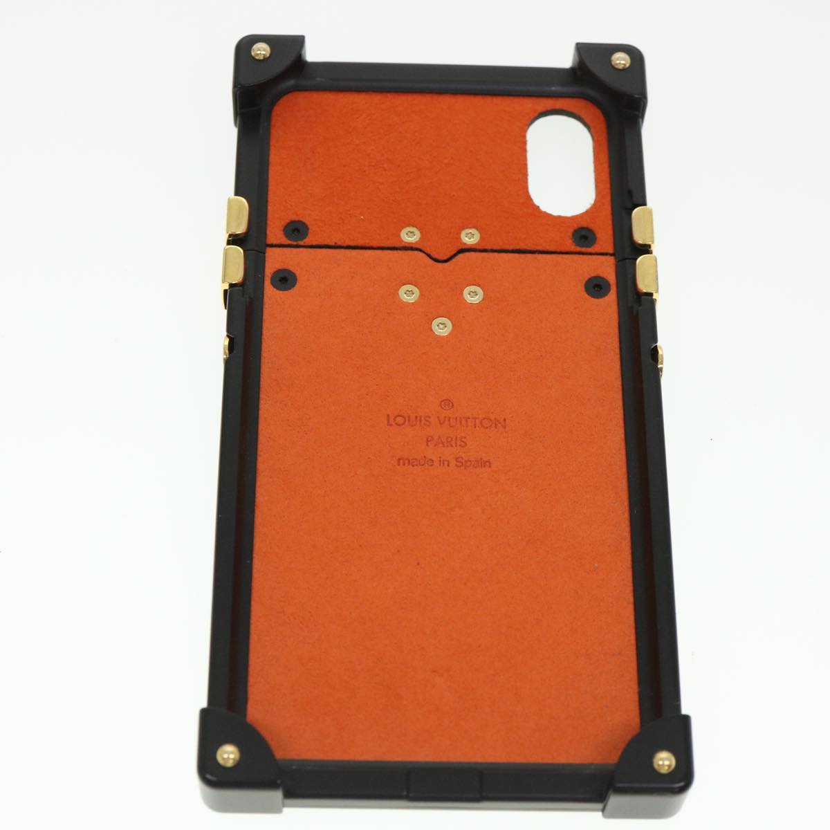 LOUIS VUITTON Transformed Monogram Cat Eye Trunk iPhone Case M63891 Auth 39162