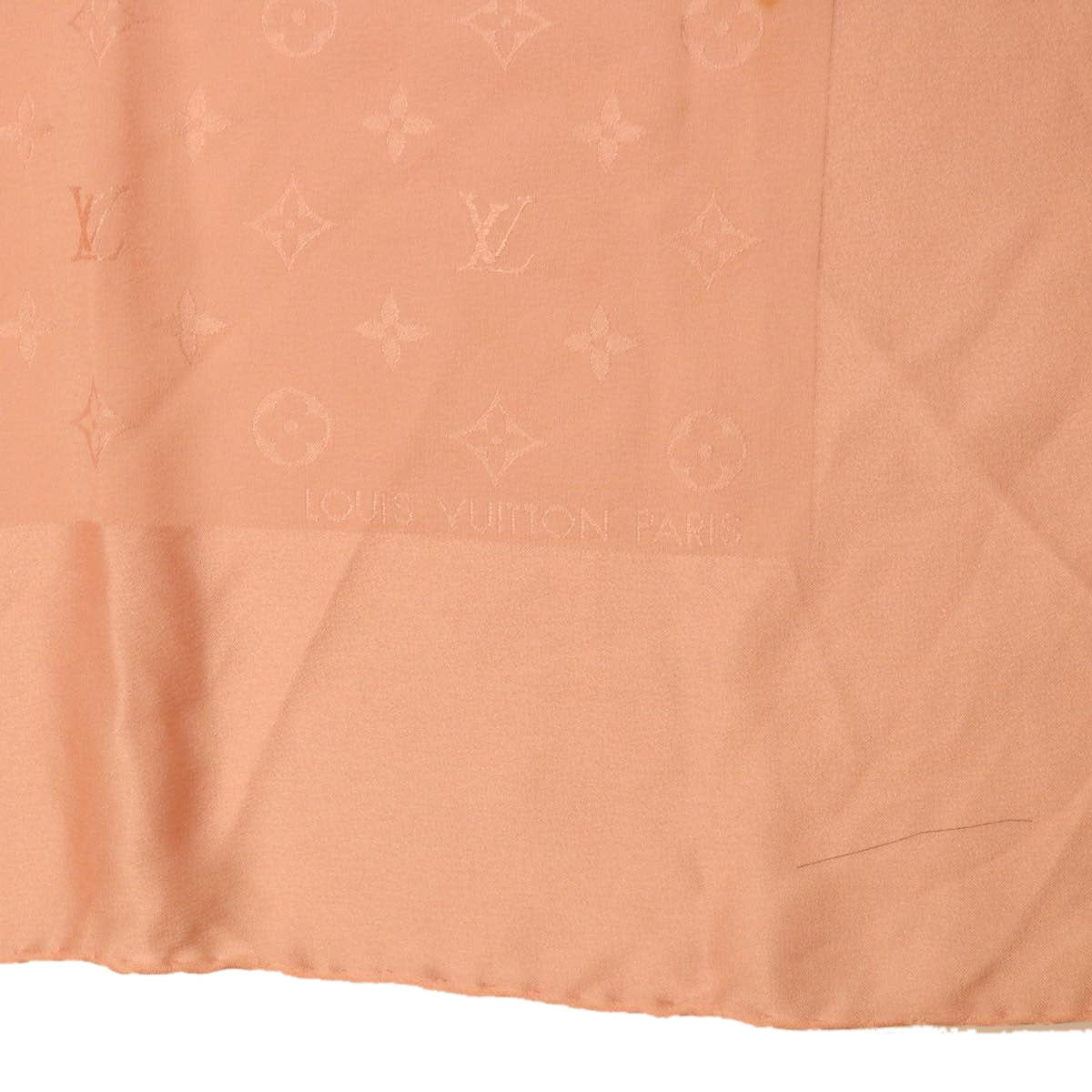 LOUIS VUITTON Monogram Scarf Pink LV Auth 39189