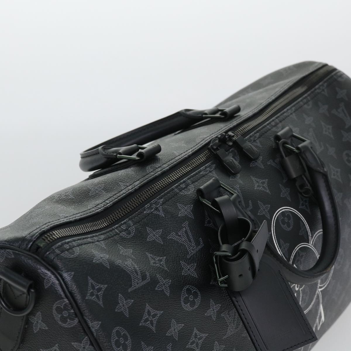 LOUIS VUITTON Monogram Eclipse Vivienne Keepall 50 Boston Bag M43683 Auth 39231A