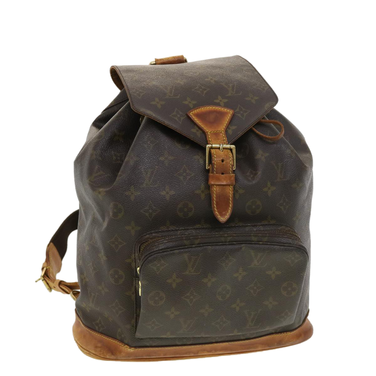 LOUIS VUITTON Monogram Montsouris GM Backpack M51135 LV Auth 39264